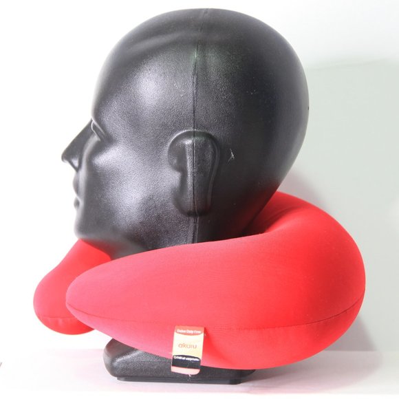 Neck Pillow - Red - Super Soft and Comfy Made by Dubai Duty Free - Picture 2 of 4